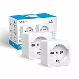 TP-Link Tapo P105(2-pack) Presa Smart Italiana, WiFi Intelligente Smart Plug, Controllo Vocale, Compatibile con Alexa e Google Home, Controllo Remoto Tramite APP Tapo, Tempo di Preselezione