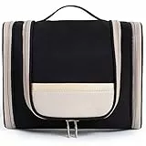 LEcylankEr Beauty Case da Viaggio con Scomparti, Porta Trucchi Impermeabile in 14 Poliestere, Beauty Case da Appendere, Toiletry Bag da Viaggio Casual ed Elegante per Donne/Uomo/Bambini (nero)