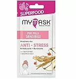 My Mask, Linea Superfood, Maschera Viso Anti-Stress, per Pelli Sensibili, Confezione da 8 ml
