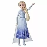 Disney Frozen 2 Elsa - Bambola alla moda con capelli lunghi biondi, gonna, scarpe, giocattolo ispirato alla regina di ghiaccio 2