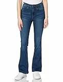 Noisy may NMSALLIE HW Flare Jeans VI021MB Noos, Medium Blue Denim, 27/30 Donna