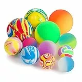 Pllieay 12 PZ Palline Rimbalzanti 3 dimensioni Colore Misto, Palline Rimbalzanti e Palline Rimbalzanti per Bambini