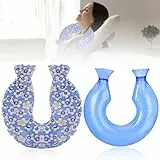 Borsa dell'acqua calda per spalle e collo: borsa dell'acqua calda a forma di U, borsa dell'acqua calda sul collo con rivestimento morbido, borsa dell'acqua calda a forma di U, perfetta per schiena,