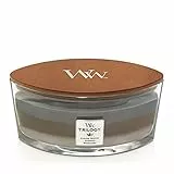 Woodwick Ellipse Trilogy Candela Profumata Con Stoppino Scoppiettante, Baita Accogliente, Fino A 50 Ore, Marrone (Cozy Cabin)