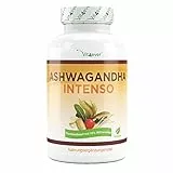 Ashwagandha - 180 capsule con 750 mg di estratto puro - Premium: 10% withanolidi - Alta purezza - Vegan - Altamente dosato - Qualità premium