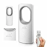 Wintem Ventilatore Freezy a Torre senza Pale con Telecomando e Timer Raffrescatore a Vortice con Oscillazione 3 Modalità e 3 Velocità Timer 15 ore 50W