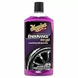 Meguiar's Nero Gomme Auto Professionale, Lucido Effetto Bagnato, Gel Liquido per Lucidatura Pneumatici, Effetto Brillantezza, Contro le Screpolature, Flacone da 473 ml,