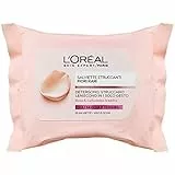 L'Oréal Paris Salviette Struccanti Fiori Rari, Strucca E Idrata La Pelle, Per Pelli Secche E Sensibili, Bianco, Floral, 25 Unità