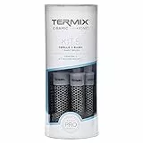 Termix C·Ramic - Pack di 5 spazzole per capelli rotonde trasparenti con tecnologia ceramica, diametri 17, 23, 28, 32 e 43.