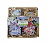 I Provenzali Cestino Saponette Vegatali Finissime Fiori di Riviera, 5 Saponette da 100 g