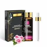 MAYJAM Olio Essenziale di Rosa 10 ml Oli Essenziali Naturali Puri al 100% Olio Essenziale per Aromaterapia di Grado Terapeutico, Oli Profumati per Diffusore, Umidificatore, Relax, Sonno