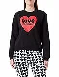 Love Moschino Regular Fit Roundneck Sweatshirt Maglia di Tuta, Nero, 48 Donna