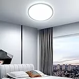 OTREN Plafoniera LED Soffitto, Lampada Moderna Rotondo 18W 2400LM, Plafoniere Luce 6500K per Soggiorno, Camera da Letto, Cucina, Bagno, Ufficio, IP44, Ø20CM*H2.3CM