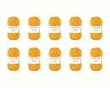 Schachenmayr since 1822 Bravo 9807211-08210 - Gomitolo di filato per lavoro a maglia, in poliacrilico, 50 g, 10 pezzi, colore: Giallo