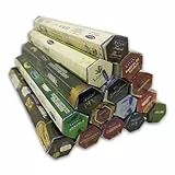 Confezione di incensi Satya – Assortimento di 15 fragranze – 300 bastoncini in totale – Aromaterapia – Meditazione – Spiritualità – Naturale ed ecologico.