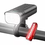 Victoper Luci Bici, Luci Bici Luci Bicicletta LED Anteriore Posteriore,Aggiornamento 6000 lumen Luce Bici 6 LED 5 Modalità IPX 5 Ricaricabile Tramite USB Adatto per Maggior Parte Delle Biciclette