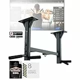 Sportstech Barra trazioni 4in1 KS400, Sbarra Pull-up per soffitto, 3 Occhielli per TRX e Sacco da Box, 6 Prese Antiscivolo, Molto Stabile per innumerevoli Esercizi, Montaggio al soffitto con 8 Viti