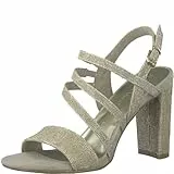 Marco Tozzi 2-2-28391-20 Sandalo, Tacco Donna, Dune Metallic, 38 EU