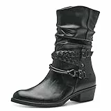 MARCO TOZZI 2-25316-41, Stivaletti con tacco Donna, Nero (Black), 39 EU