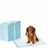 Amazon Basics, Tappetini per l'addestramento di cani e cuccioli, design a 5 strati a prova di perdite, superficie ad asciugatura rapida, dimensione standard, 56 x 56 cm, confezione da 150