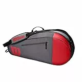 Wilson Team 3PK Rosso/Grigio, 3 Racchette, Rosso