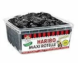 Haribo Maxi Rotelle, Caramelle Gommose, Gusto Liquirizia, Ideali Per Feste E Dolci Momenti Di Relax - Circa 200 Pezzi [1818gr]