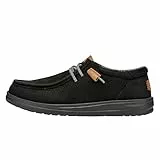 Hey Dude Wally Grip Black Nero Scarpe Uomo Sneakers Lacci Pelle 43