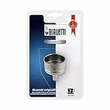Bialetti Moka Imbuto Caffettiere Acciaio TZ 2 Inossidabile, Argento, 2 Tazze