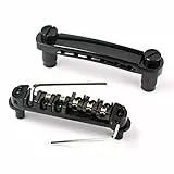 Healifty roller saddle ponte Tune-o-matic ponte cordiera per Gibson Les Paul LP SG Style chitarra elettrica parti di ricambio (nero)