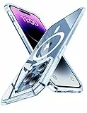 Kakalux [Custodia per iPhone 13ProMax,Custodia magnetica iPhone 13ProMax,compatibile con la ricarica wireless, protezione di livello militare contro le cadute, per iPhone 13ProMax(6.7'')- Blu
