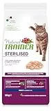 Trainer Natural Cat Sterilised Adult con Carni Bianche e Fibra di Pisello 10 Kg, 10000 Gr
