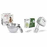 Imetec Dolcevita ES4 Bilancia Elettronica da Cucina, Pesa Solidi e Liquidi, Contenitore Estraibile & Crea&Crema sbattitore elettrico, Fruste extralunghe per impasti dolci e panna montata