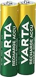 VARTA Pile AAA, ricaricabili, confezione da 2, Recharge Accu Phone, batteria ricaricabile, 800 mAh Ni-MH, pronte all'uso, adatte per telefoni cordless