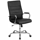 Flash Furniture Sedia da Ufficio, Metallo, Nero, 68.58 x 66.04 x 109.22 cm