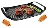Tescoma 605068 Bistecchiera SmartClick, Antiaderente, 42 x 28 cm, Compatibile con Induzione, Nero
