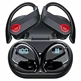 Cuffie Bluetooth Sport, Auricolari Bluetooth 5.3 Sport HiFi Stereo, Wireless Cuffie In-Ear Disponibile per 120 Ore, Cuffiette Bluetooth con LED Display, Controllo Pulsante Auricolare Bluetooth