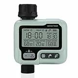 Johgee Irrigatore Giardino Timer per Irrigazione Giardino computer irrigazione IPX5 Timer automatico dell'acqua Facile Controlla…