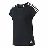 adidas Ess 3S Slim Tee, Maglieria Sportiva Donna, Nero (Black/White Black/White), 36 (Taglia Produttore:XS)
