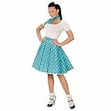 WIDMANN 1566 - Gonna & Foulard 50, Azzurro a Pois Azzurri, Taglia Unica