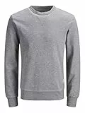 JACK & JONES Jjebasic Sweat Crew Neck Noos Felpa, Light Grigio, M Uomo