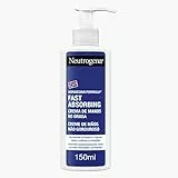 Neutrogena Crema Mani, Formula Norvegese, Assorbimento Rapido, Idratazione Immediata anche per Pelli Delicate con Glicerina e Vitamina E, 150ml