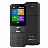 Smart Language Translator Device, supporto offline/hotspot/WiFi a due vie in tempo reale online 137 lingue con fotocamera touch screen da 2,4 pollici
