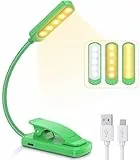 TEAMPD Luce da Lettura, USB Ricaricabile Lampada da Lettura, 10 LEDs 3 Modalità 100-10% Luminosità Regolabile Luce per Lettura Libri a Letto con Clip, Luce Lettura per Libro,Portatili,Viaggio,Bambini