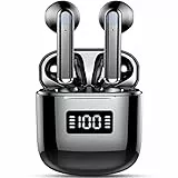 Cuffie Bluetooth, 2023 Auricolari Bluetooth 5.3, Cuffie Bluetooth Sport con 4 Microfono Chiamate Stereo HD, In Ear Cuffie Wireless con LED Display, USB-C, 25 Ore Auricolari Senza Fili per Android iOS