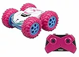 Exost Auto telecomandata fuoristrada, 360 Cross rosa 2,4 Ghz, guida su 2 lati e 360°, giocattolo per bambini, dai 5 anni 54725