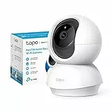 TP-Link Telecamera Wi-Fi Interno 2K(3MP), Videocamera sorveglianza, Visione Notturna, Notifiche in Tempo Reale, Storage su Cloud, MicroSD fino a 256GB, Funziona con Alexa e Google Assistant Tapo C210
