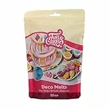 FunCakes Deco Melts Blu - Immergere, Gocciolare, Spruzzare E Decorare! Sciogliere Nel Microonde E Versare In Ogni Forma. - 250 g