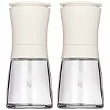 WMF Macinaspezie Set di 2 Pezzi di Sale e Pepe Bianco Trend Pepe e Spezie con macina in Ceramica