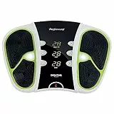 WeightWorld Massaggiatore Piedi EMS + TENS Portatile e Ricaricabile (USB) per la Circolazione e Linfodrenaggio, Elettrostimolatore Muscolare Ricaricabile con Telecomando, Massaggiatore Piedi e Gambe
