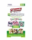 Zanzarella Adesivi Decorativi Antizanzare, per Tessuti con Profumo Sgradito alle Zanzare, per Adulti e Bambini, Efficacia Fino a 48 Ore, Formula Senza Biocidi, Formato 18 Pezzi